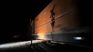 ROARING Freight Trains in the Darkness