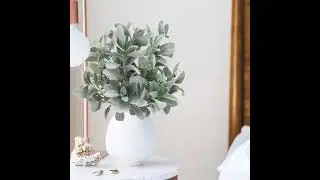 Silk Lambs Ear Stems Artificial Greenery 29&rdquo; Tall Filler Flowers