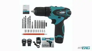 echoENG Trapano avvitatore a batteria 12V | UM ET AB12