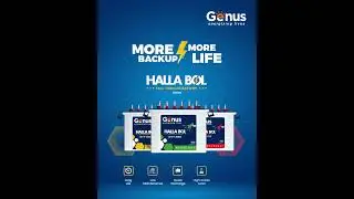 Enjoy longer back up with Genus Halla Bol batteries!