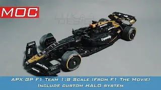 APX GP F1 Team 1:8 Scale (From F1 The Movie) LEGO TECHNIC MOC