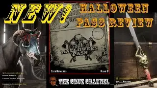Red Dead Online HALLOWEEN PASS Review: New Emotes, Camp Flags, Horse Masks, & more!