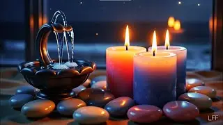 5-Hour Night Beach & Candle Ambience 🌙🕯️ | Relaxing Music for Sleep  | No Ads