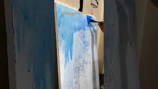 First Layer Of Paint 🎨 | Acrylic Painting | Newage Sketchbook