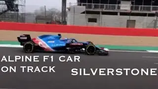 NEW Alpine A521 F1 Car on Track At SILVERSTONE