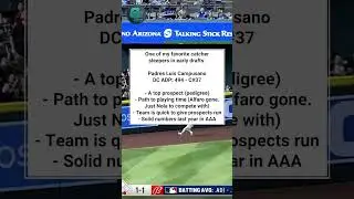 A DEEP League Sleeper to keep an eye on! | Fantasy Baseball