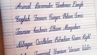 CURSIVE WRITING | How to write CURSIVE HANDWRITING WORDS A TO Z  in 4 Lines Notebook? | HANDWRITING