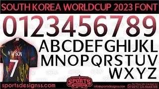 🔥 South Korea Qatar Worldcup 2022-23 Font Free Download by Sports Designss 🔥