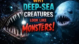 Why Deep-Sea Creatures Look Like Monsters 😱🌊 #documentary #oceanmystery #abyss #alienlife #education