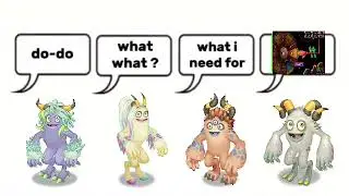 day and night meme but it's my singing monsters