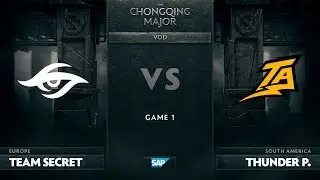 [EN] Team Secret vs Thunder Predator, Game 1, The Chongqing Major Group B