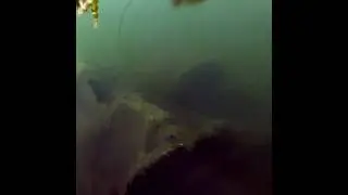 Trolling right over a sunken paddle boat #fishing #underwatercamera #sunkenboat