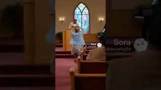I guess the spirit moved her #funny #shortsfeed #viralshort