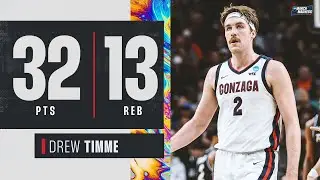 Drew Timme: 32 points, 13 rebounds in 2022 NCAA tournament first round win