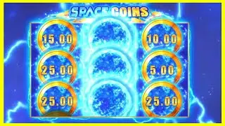 +7 FREE SPINS BONUS! Space Coins Slot Online - $375.00 EACH