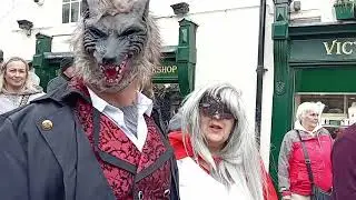 I Encounter Vampires And A Werewolf On My Walk Around At Whitby Goth Weekend.