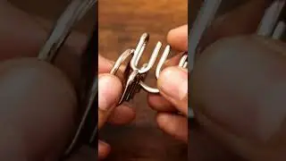 M Shape Metal Wire Puzzle | Unlock Interlock | #Shorts | Focus | How To Solve Puzzle