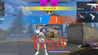 1v4 clutch in free Fire hard lobby like raistar #1vs4 #ff #raifan #ARH_rishiyt