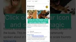 Google Trick No. 1, Drop Bear on Google #shorts #youtubeshorts #geekzbuddy #viral #google #tricks