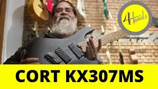 GUITARRA CORT KX307MS 7 STRING MULTISCALE SATIN BLACK