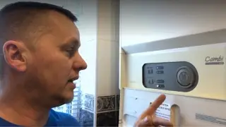 Combi boiler pressure refill, low pressure fault, fix lockout, potterton puma combination repair