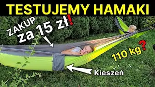 TEST tanich HAMAK&oacute;w za 15 zł z supermarketu! - Jak zawiesić hamak między drzewami?