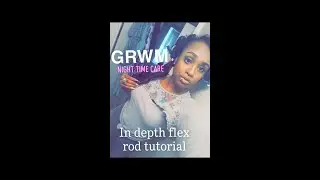 #GRWM Night time routine | beginner friendly NUBI'NOVA flex Rod Curls