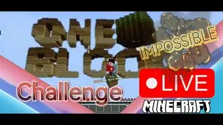 Impossible Oneblock Skyblock Challenge LIVE with Rusty Gaming 321, Let's Play Minecraft!