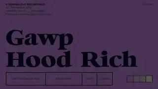 GAWP, Hood Rich - Cant Be (Original Mix)
