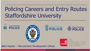 Policing Degree Apprenticeships Live Webinar with Staffordshire University