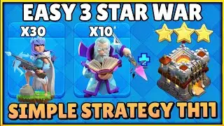Th11 Super Archer War Attack without Low Heroes | Best TH11 Low Heroes Strategy in Clash of Clans