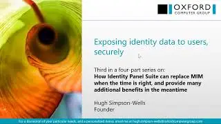 Expose identity data securely with Service Panel