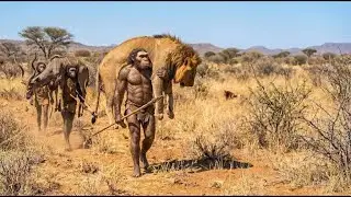 Life 3.7 Million Years Ago | Prehistoric People Hunted Lions for Survival.
