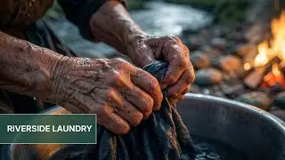 Washing Clothes by the River | Traditional Rural Life in Old Damascus &ndash; Ep 001
