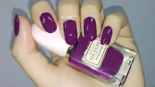 Dark Purple Manicure – Painting Nails Tutorial- Nail Polish of the Week | Rose Pearl
