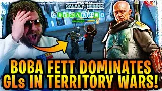BOBA FETT (SOJ) DOMINATES GLs IN TERRITORY WARS! Lord Vader DELETED! Boba Fett Omicron Gameplay