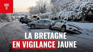 Apr&egrave;s la neige, le verglas paralyse la Bretagne