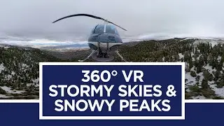 360&deg; VR: Stormy Skies & Snowy Peaks from Provo to Emery County with Chopper 5 🚁