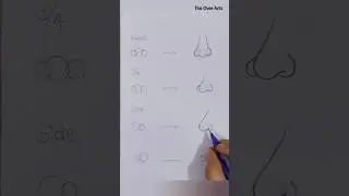 4 Easy Steps In Nose Drawing 😱🔥 || #nosedrawing #sketch #artwork #shorts