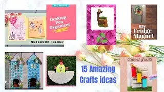 1 min Craft / 15 Amazing 🤩 Craft ideas 💡 / BKSUNSHINE #6 #shorts  #diy #crafts #ideas #art