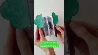 Woodland food chain science craft activity for kids #nature #foodchain #teacher