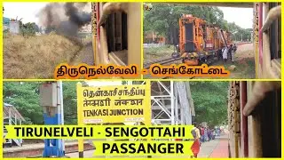 Arriving Tenkasi with heavy smoked Dual WDM3D | Indian Railways | Train Videos | NTG VLOG