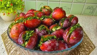 There is no better recipe for pickled plums😋Cook and enjoy! It is delicious!