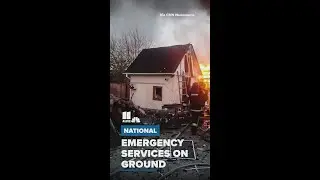Emergency services on ground in Kyiv after Russian air attack