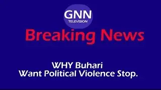 GNN Television Global Network News... WHY BUHARI WANT POLITICAL VIOLENCE TO STOP