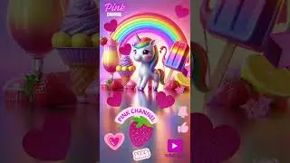 Rainbow Unicorn | Rainbow Smoothie Berries | PINK CHANNEL #pinkchannel #unicorn #cute #trending