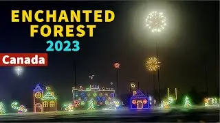 Enchanted Forest Saskatoon | Drive Through Light Display | Saskatchewan | Life in Canada 🇨🇦
