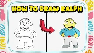 How to Draw Ralph Wiggum from The Simpsons &ndash; Cartoon Character