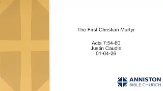 The First Christian Martyr