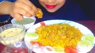 #eatingmutton #muttonbiryani #mukbang #asmreating #asmrsounds #custurd #gulabjamun #foodie #asmr